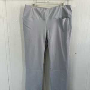 J. Jill Wearever Collection Soft Gray Stretchy Work Dress Pants Neutral Basic